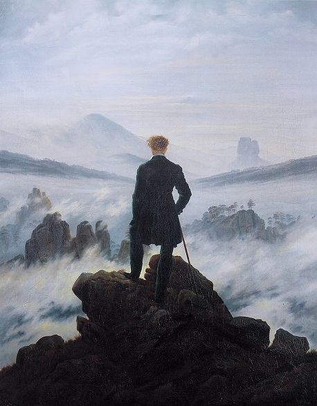 'Wanderer Above A Sea Of Fog' c.1818 by Caspar David Friedrich.